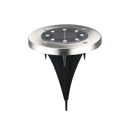 Lampă solară SOLLY LED/1,2V 6500K Ø 11,5 cm 300 mAh IP44 crom