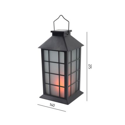 Lampă solară suspendată LED CANDELIO MILKY, 1x AA, 1600 K, IP44, 200 mAh