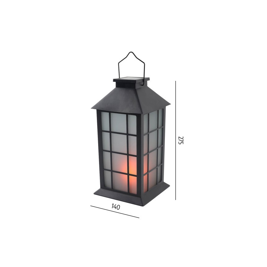 Lampă solară suspendată LED CANDELIO MILKY, 1x AA, 1600 K, IP44, 200 mAh