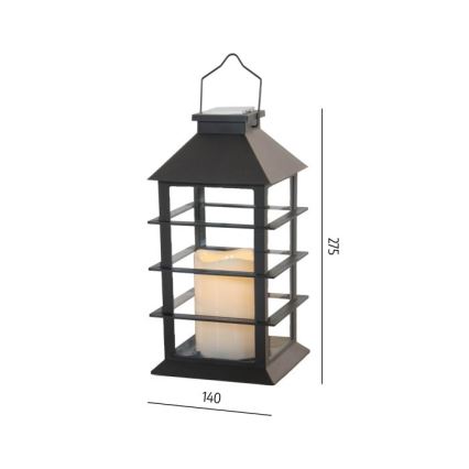 Lampă solară suspendată LED CANDELIO P, 1xAA, 2700K, IP44, 200 mAh