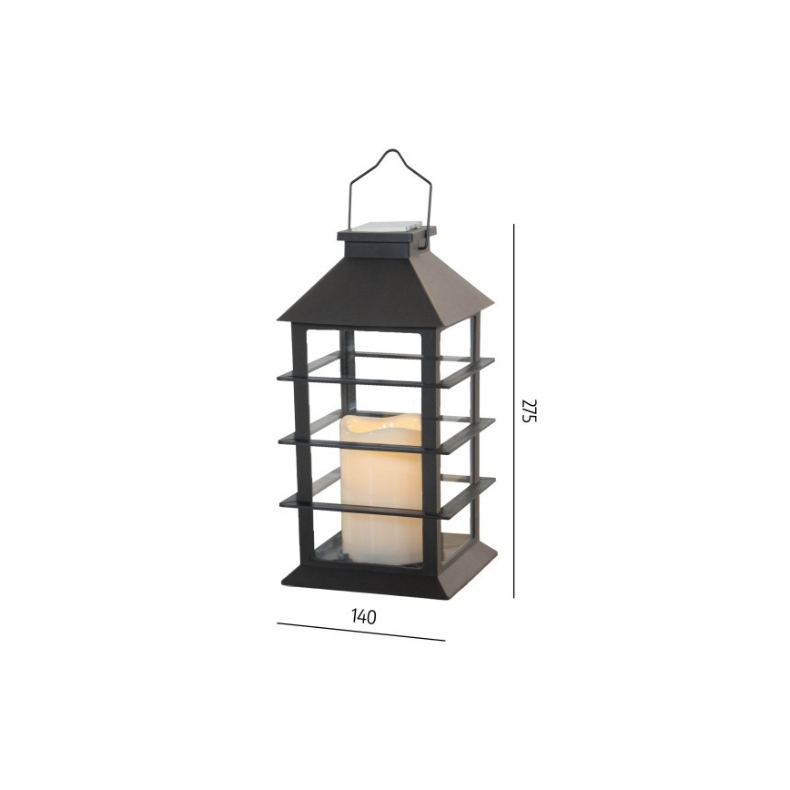 Lampă solară suspendată LED CANDELIO P, 1xAA, 2700K, IP44, 200 mAh
