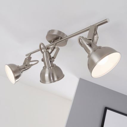 Lampă spot 3xE14/40W/230V, crom mat