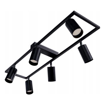 Lampă spot 6xGU10/30W/230V, neagră