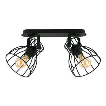 Lampa spot ALANO BLACK 2xE27/60W/230V