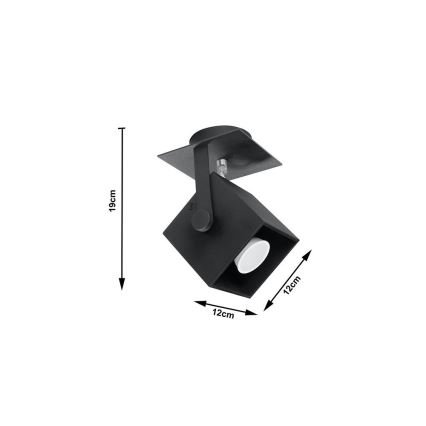 Lampă spot CEDRA 1 1xGU10/40W/230V negru