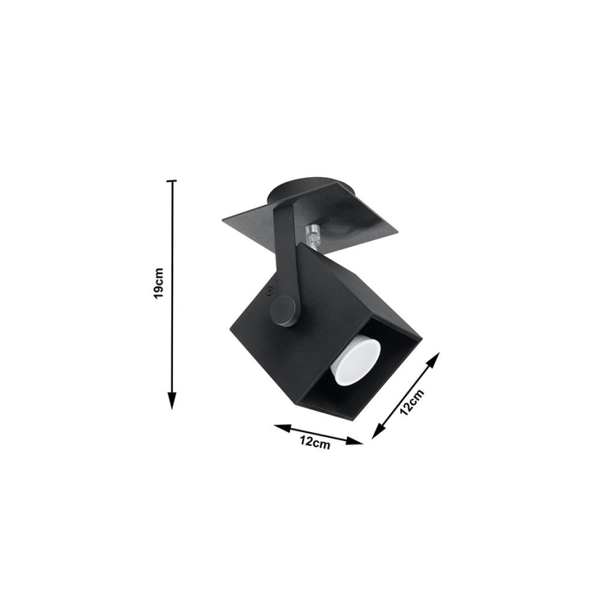 Lampă spot CEDRA 1 1xGU10/40W/230V negru