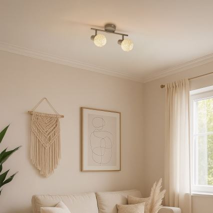 Lampă spot DEX 2xE14/10W/230V bej/crem