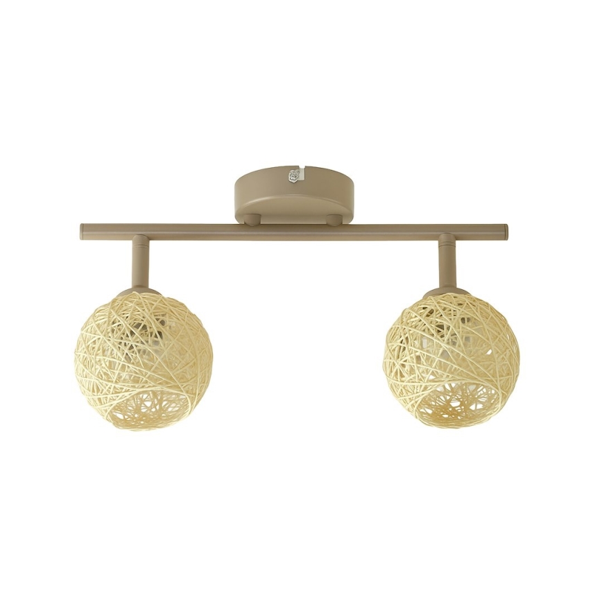 Lampă spot DEX 2xE14/10W/230V bej/crem
