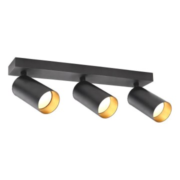 Lampă spot FILO 3xGU10/30W/230V negru/auriu