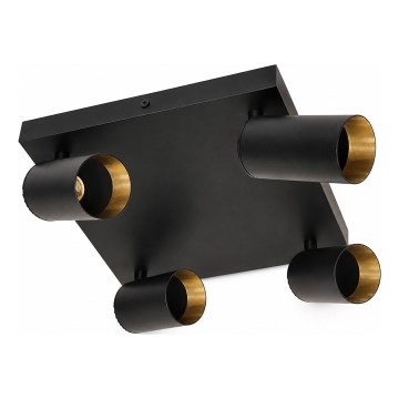 Lampă spot FILO 4xGU10/30W/230V negru/auriu
