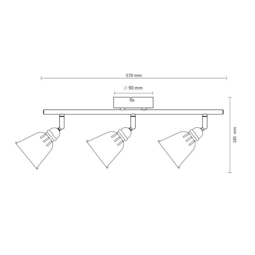 Lampă spot FIONA 3xE14/8W/230V