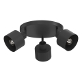 Lampă spot PARKLA, 3 x E27, 15 W, 230 V, negru