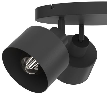 Lampă spot PARKLA, 3 x E27, 15 W, 230 V, negru