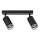 Lampă spot PIPE, 2x GU10/10W/230V, negru