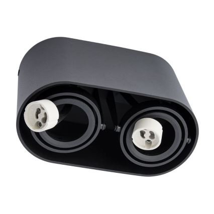 Lampă spot SIROK 2xGU10/30W/230V negru