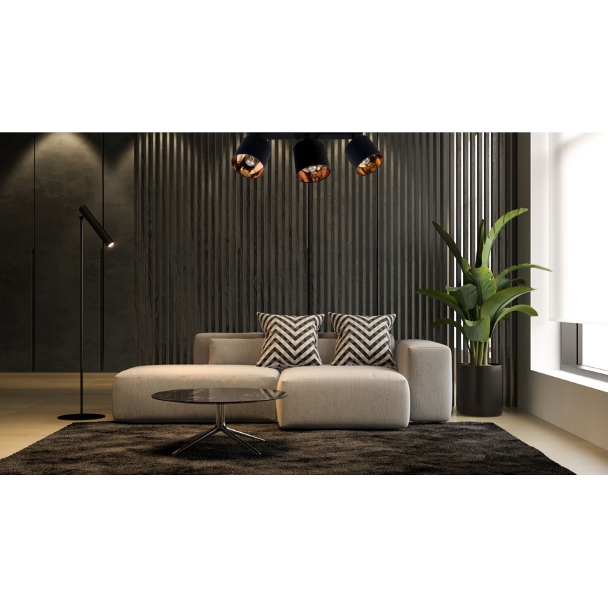 Lampă spot SOFIA 3xE27/60W/230V negru