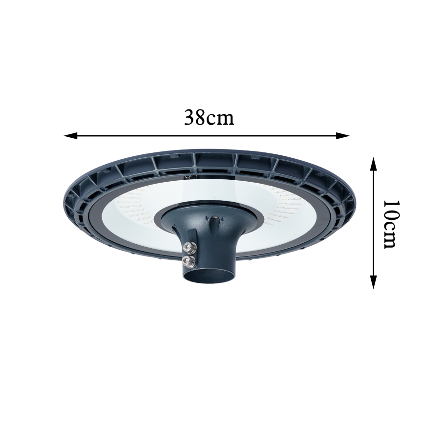 Brilagi - Lampă stradală LED URBANSPARK pentru exterior cu stâlp de 3 m, 120W/230V, antracit, IP65
