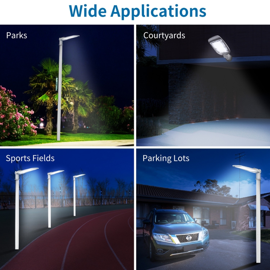 Lampă stradală LED Aigostar SLIM, 200 W, 230 V, 6500 K, IP65