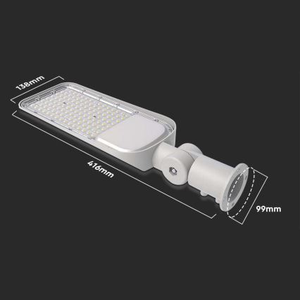 Lampă stradală LED cu senzor, cip SAMSUNG, 30W, 230V, 6500K, IP65