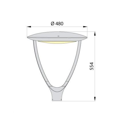 Lampă stradală LED PARK SOFT LED/60W/230V 4000K IP65