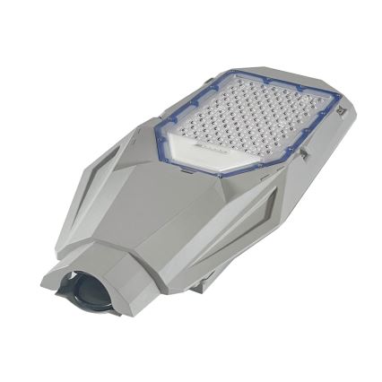 Lampă stradală LED reglabilă cu senzor de amurg și panou solar LED/200W/20000 mAh 6500K IP65 gri