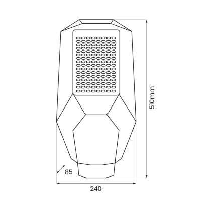 Lampă stradală LED reglabilă cu senzor de amurg și panou solar LED/200W/20000 mAh 6500K IP65 gri