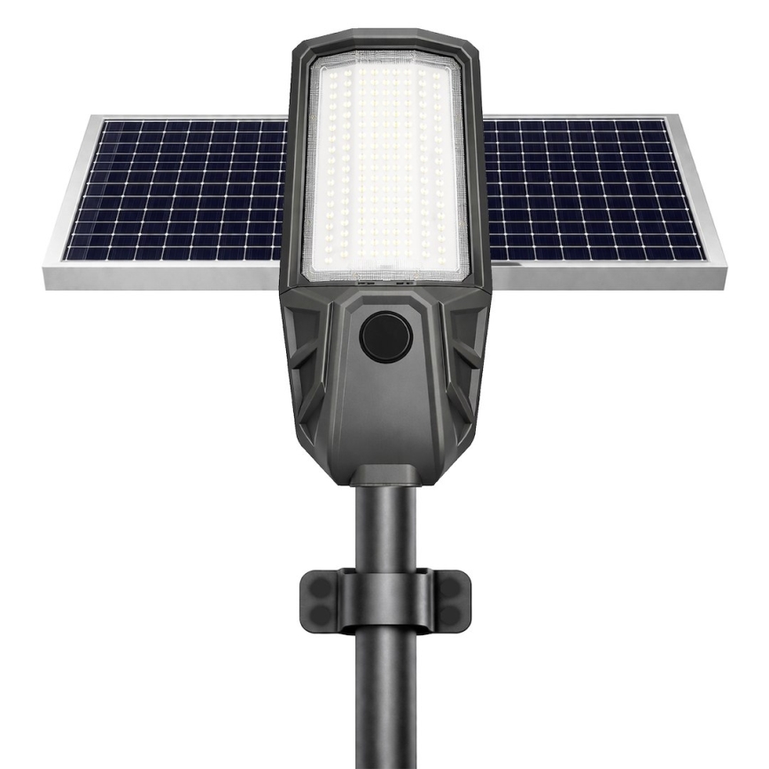 Lampă stradală LED reglabilă cu senzor și panou solar KOBRA LED/400W/3,2V 24000 mAh IP65 antracit + telecomandă
