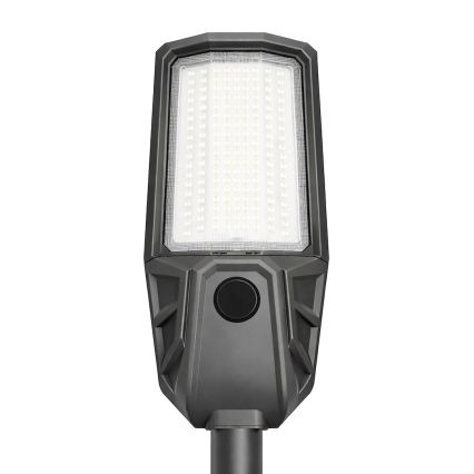 Lampă stradală LED reglabilă cu senzor și panou solar KOBRA LED/400W/3,2V 24000 mAh IP65 antracit + telecomandă