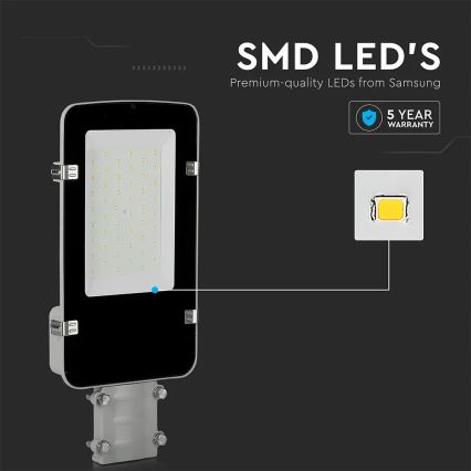 Lampă stradală LED cu cip SAMSUNG LED/30W/230V 4000K IP65