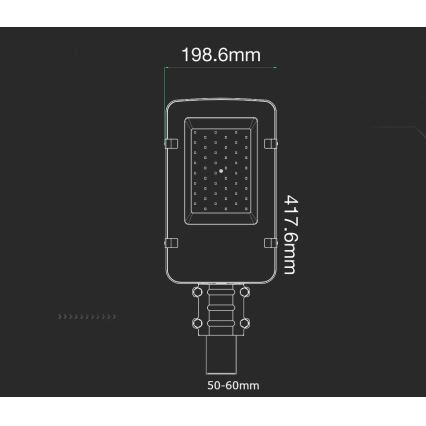 Lampă stradală LED cu cip SAMSUNG LED/30W/230V 4000K IP65