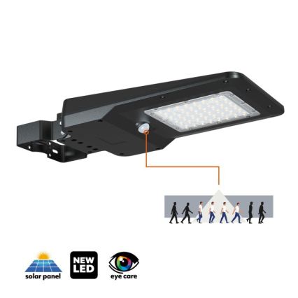 Lampă stradală solară cu senzor STREET LED/20W/7,4V 3000/4000/6000K IP65 5400 mAh