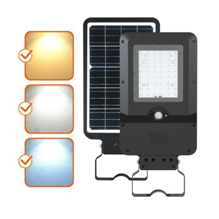 Lampă stradală solară cu senzor STREET LED/20W/7,4V 3000/4000/6000K IP65 5400 mAh