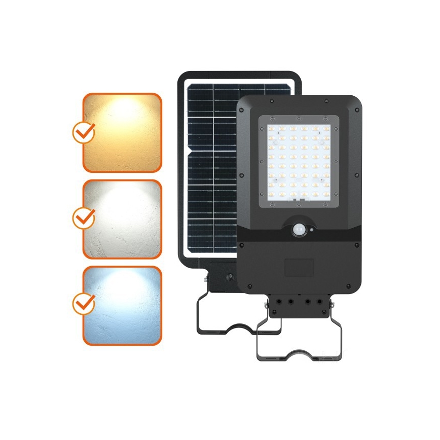 Lampă stradală solară cu senzor STREET LED/20W/7,4V 3000/4000/6000K IP65 5400 mAh