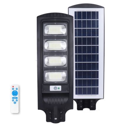 Lampă stradală solară LED reglabilă cu senzor URBI, 11W, 3,2V, 6500K, 15000 mAh, IP54 + telecomandă