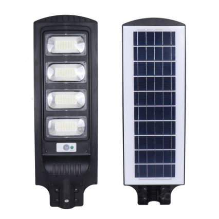 Lampă stradală solară LED reglabilă cu senzor URBI, 11W, 3,2V, 6500K, 15000 mAh, IP54 + telecomandă