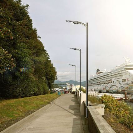 Lampă stradală solară LED cu senzor LED/40W/9,6V IP65 6000K 12000 mAh + telecomandă