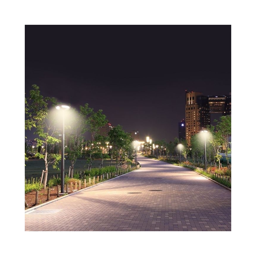 Lampă stradală solară LED cu senzor LED/10W/3,2V IP65 4000K 15000 mAh + telecomandă