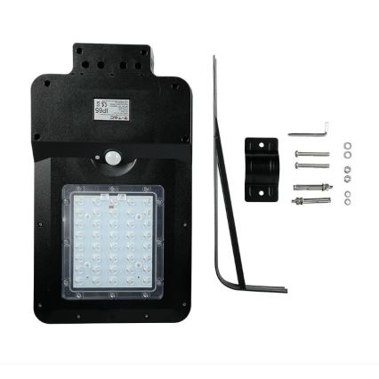 Lampă stradală solară LED cu senzor LED/15W/7,4V 4000K IP65 10800 mAh