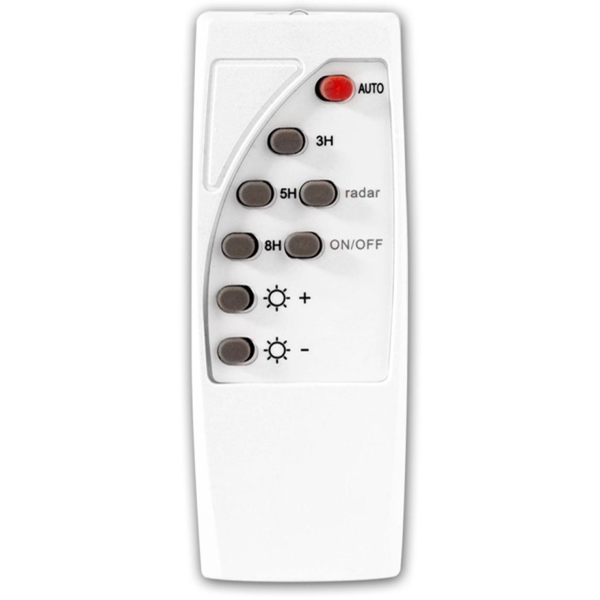 Lampă stradală solară LED reglabilă cu senzor LED/22W/6V 18000 mAh 6500K IP65 neagră + telecomandă