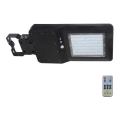 Lampă stradală solară LED cu senzor LED/40W/9,6V IP65 6000K 12000 mAh + telecomandă