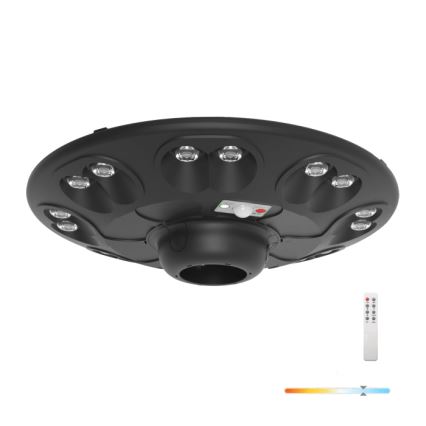 Lampă stradală solară LED LUVIA cu senzor, 15W/3,2V, 6500K, IP54, 5400 mAh + telecomandă