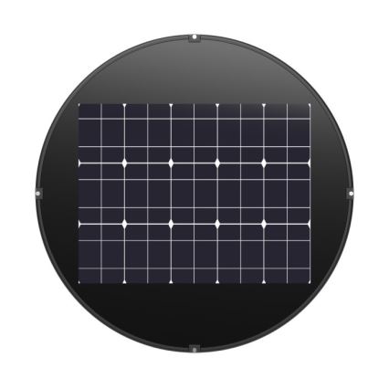 Lampă stradală solară LED LUVIA cu senzor, 15W/3,2V, 6500K, IP54, 5400 mAh + telecomandă