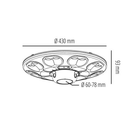 Lampă stradală solară LED LUVIA cu senzor, 15W/3,2V, 6500K, IP54, 5400 mAh + telecomandă
