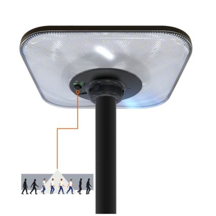 Lampă stradală solară LED cu senzor SOLSUMI LED/25W/3,2V 3000/4000/6500K IP54 24000 mAh + telecomandă