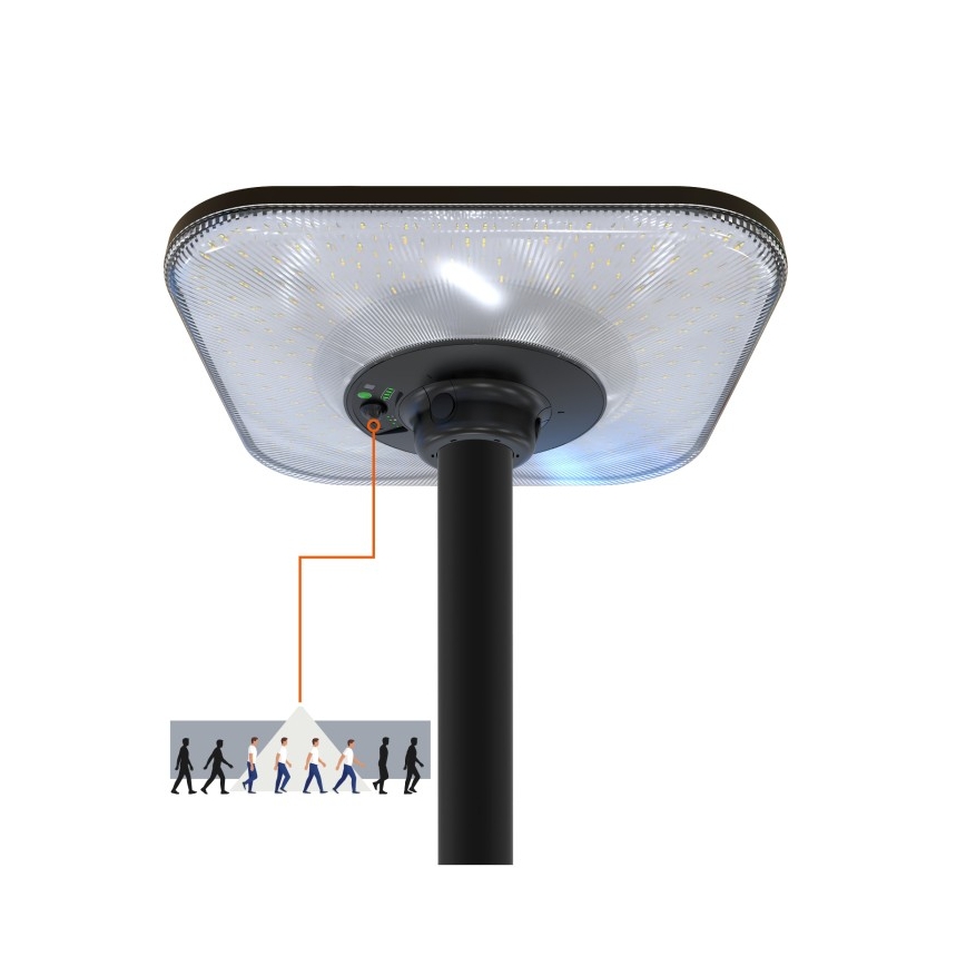 Lampă stradală solară LED cu senzor SOLSUMI LED/25W/3,2V 3000/4000/6500K IP54 24000 mAh + telecomandă