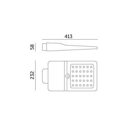 Lampă stradală solară LED cu senzor STREET LED/15W/7,4V 4000K IP65 5400 mAh