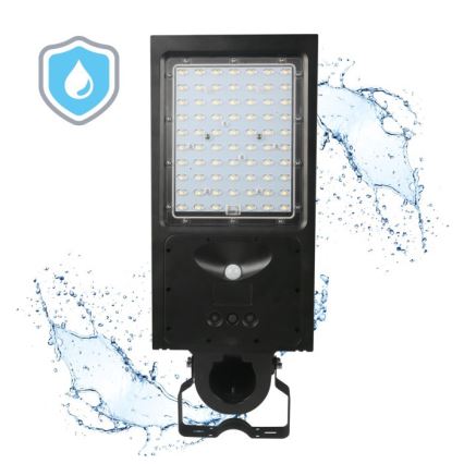 Lampă stradală solară LED reglabilă cu senzor STREET LED/30W/9,6V 3000/4000K 6000 mAh IP65 + telecomandă