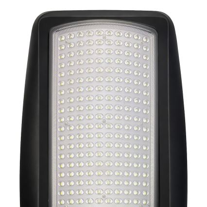 Lampă stradală solară LED reglabilă cu senzor VENICE, 200W/3,2V, 12000 mAh, IP65, neagră + telecomandă