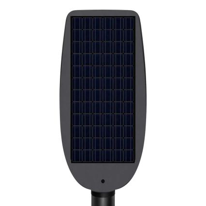 Lampă stradală solară LED reglabilă cu senzor VENICE, 200W/3,2V, 12000 mAh, IP65, neagră + telecomandă