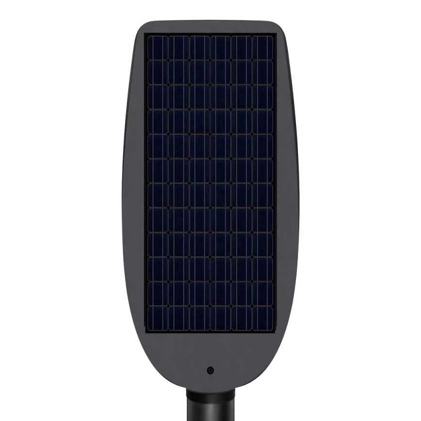 Lampă stradală solară LED reglabilă cu senzor VENICE, 200W/3,2V, 12000 mAh, IP65, neagră + telecomandă